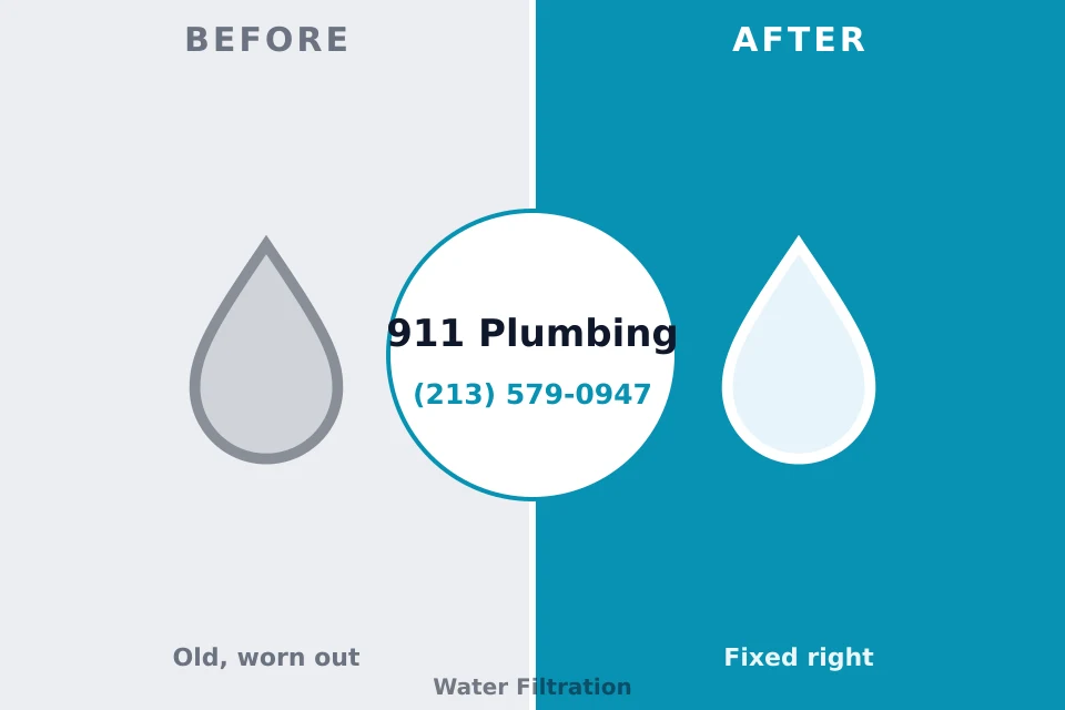 Before and after: plumbing company Union City, MI